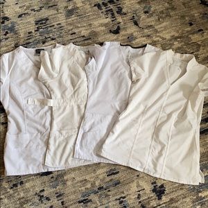 White nursing scrub tops + Greys anatomy jacket